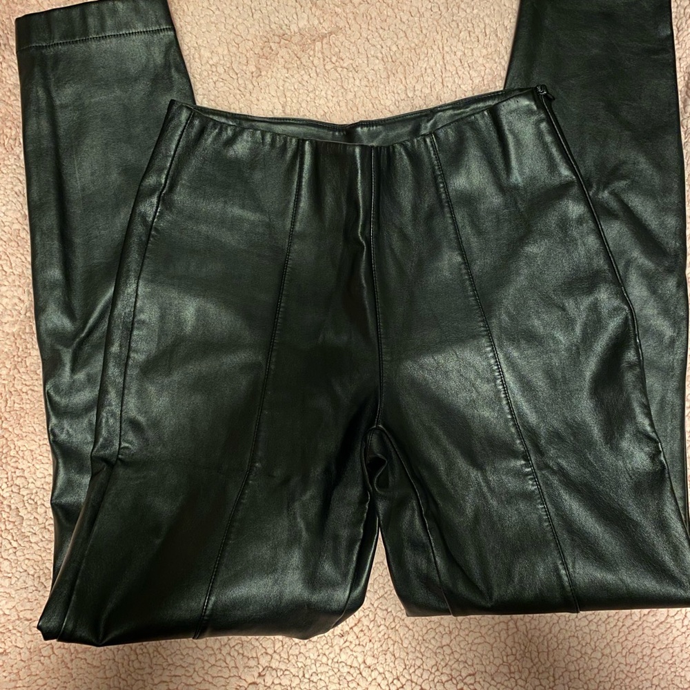FOREVER 21 Black Faux Leather Pants